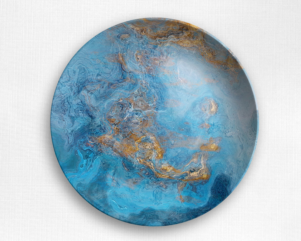 Abstract art outdoor Plate, unbreakable microwave safe tableware