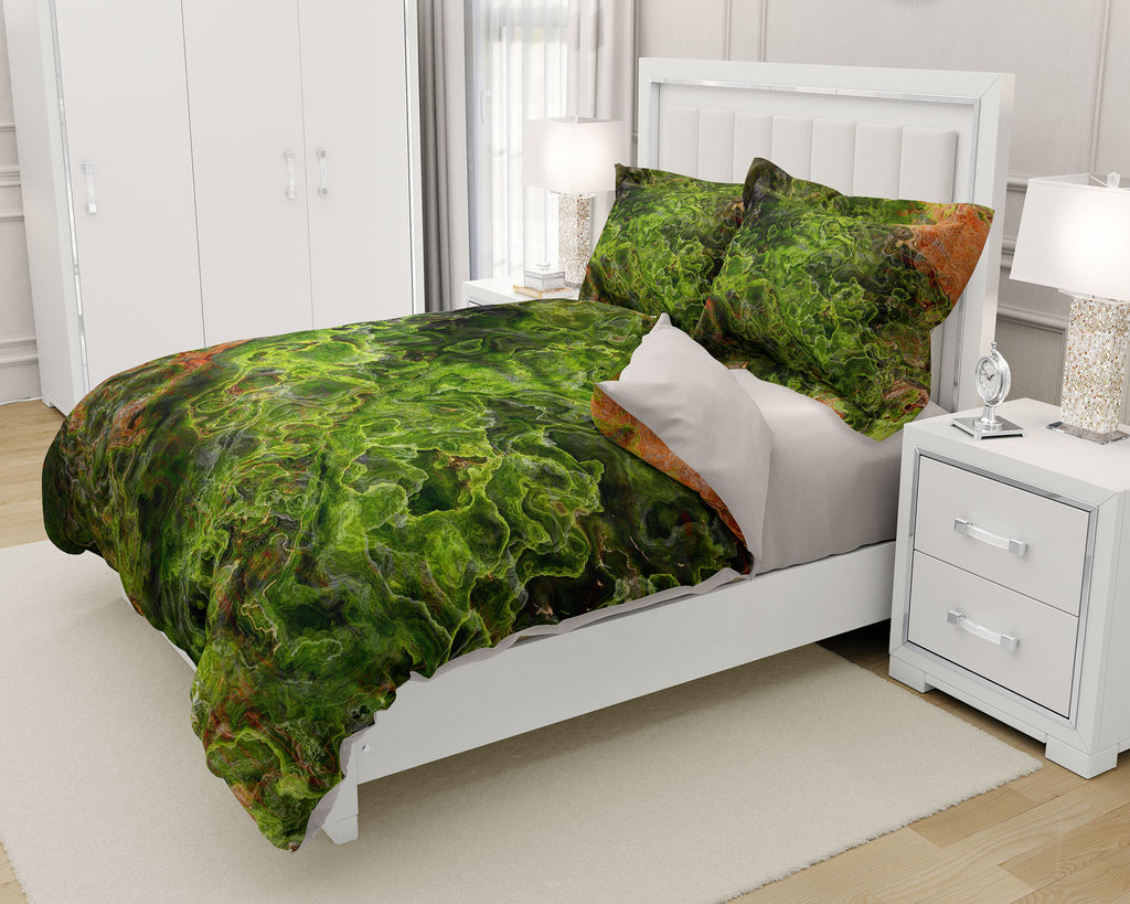 King, Queen or Twin Duvet Cover, Moss
