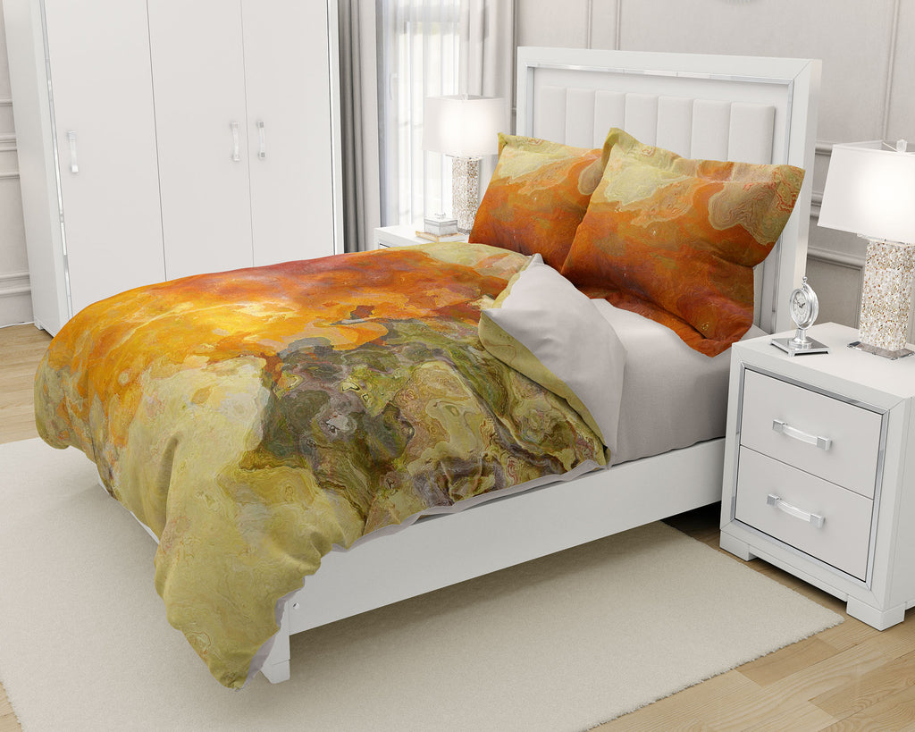 King, Queen or Twin Duvet Cover, Persimmon
