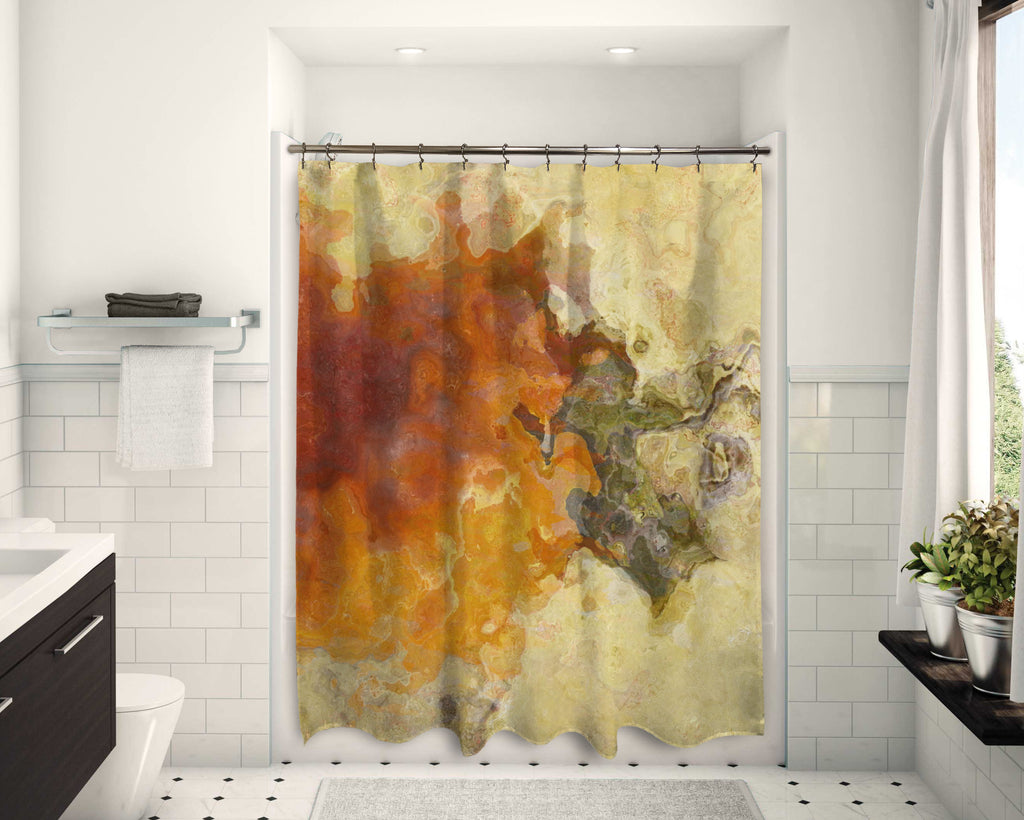 Shower Curtain, Persimmon