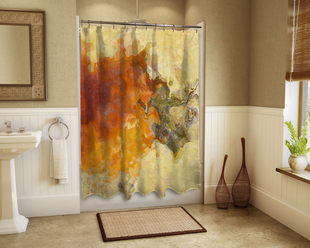 Shower Curtain, Persimmon