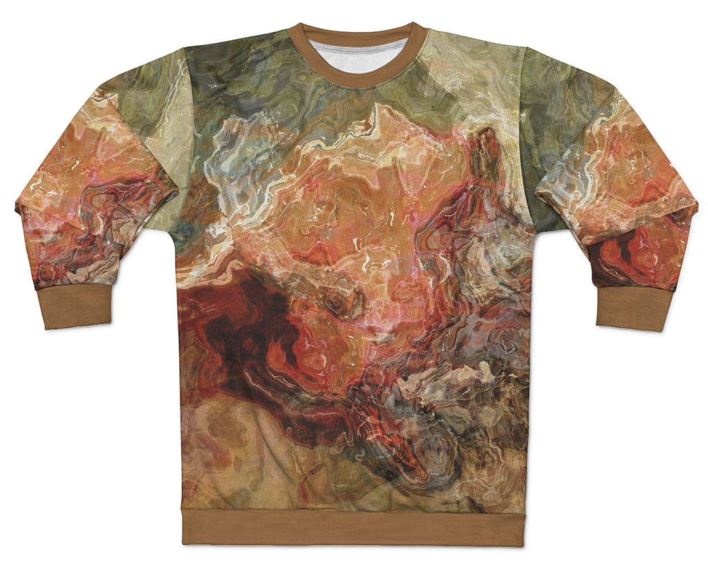 Abstract Art Fleece Sweatshirts, Contemporary Design with Unisex Sizes