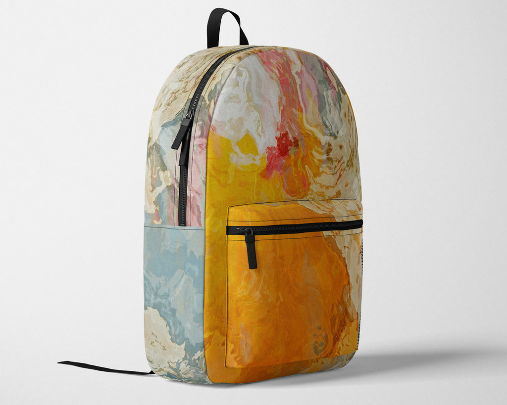 Abstract Art Backpack with Adjustable Ergonomic Padded Shoulder Straps