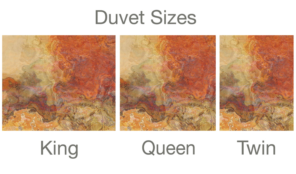 King, Queen or Twin Duvet Cover, Magma