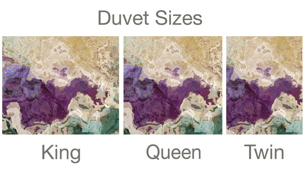King, Queen or Twin Duvet Cover, Plum Creek