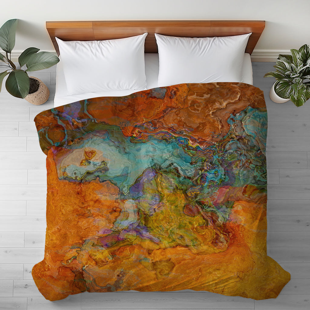 Abstract King, Queen or Twin Duvet Cover, High Desert