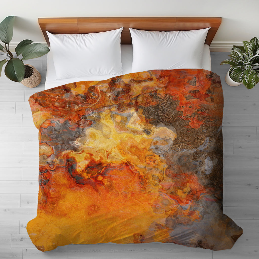 Abstract King, Queen or Twin Duvet Cover, Lava Flow