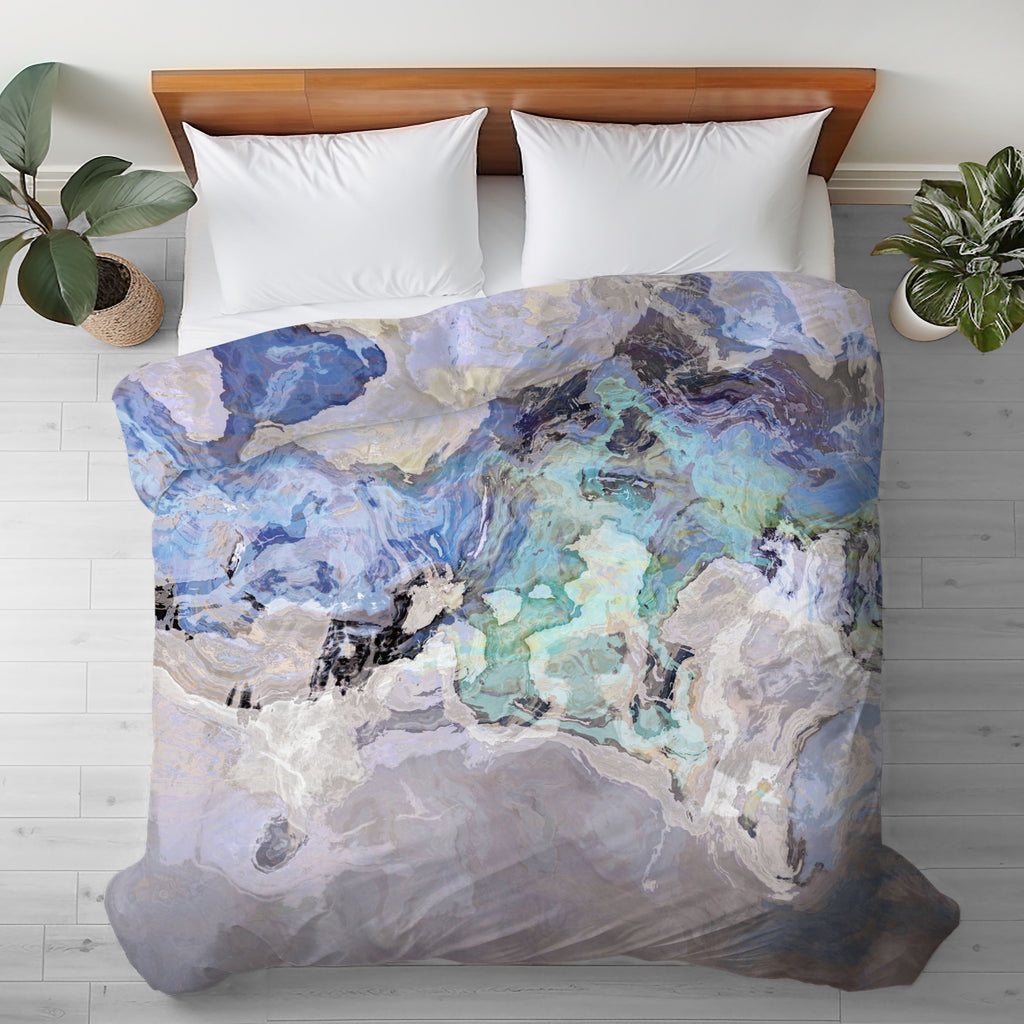Abstract King, Queen or Twin Duvet Cover, Out of the Blue