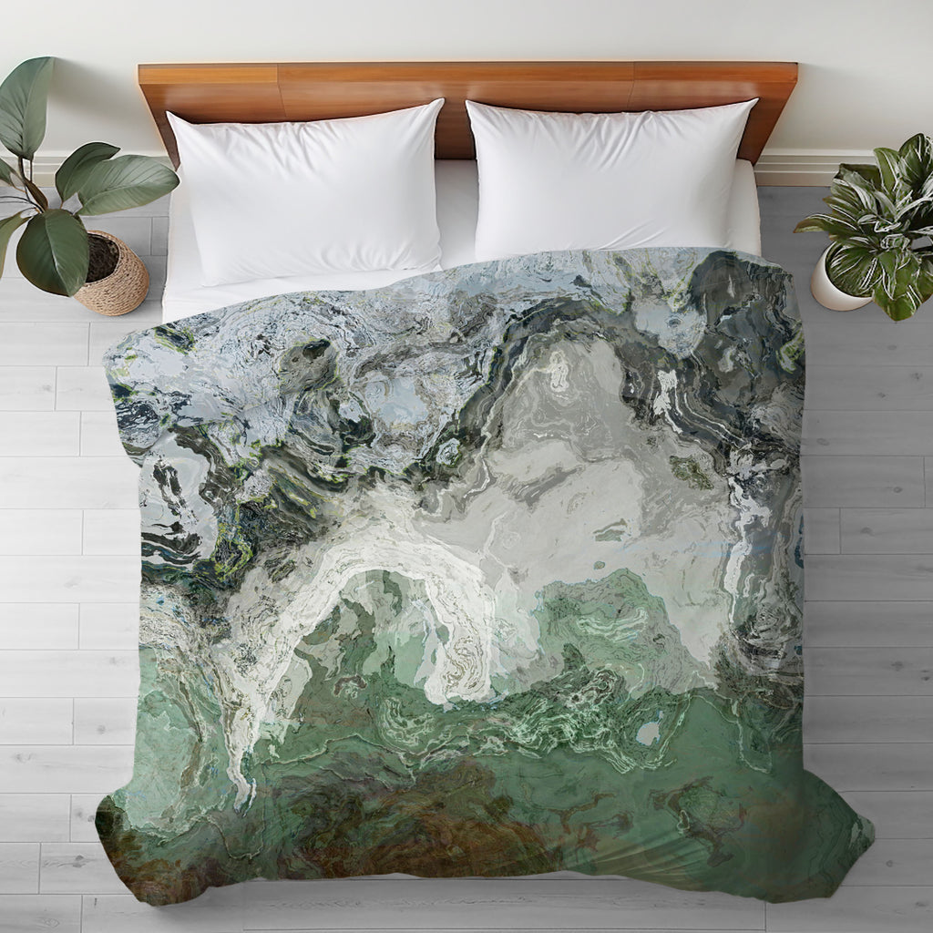 Abstract King, Queen or Twin Duvet Cover, River Wind