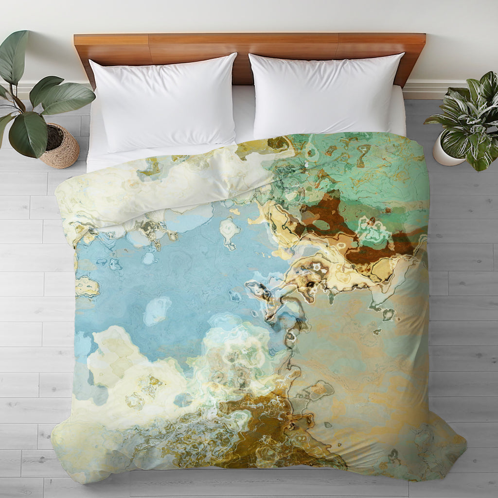 Abstract King, Queen or Twin Duvet Cover, Sand Dream