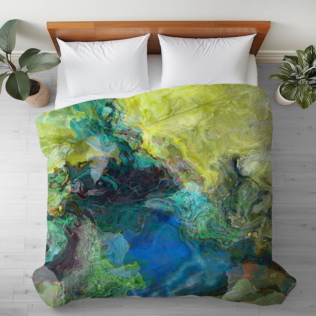 Abstract King, Queen or Twin Duvet Cover, Swimmer