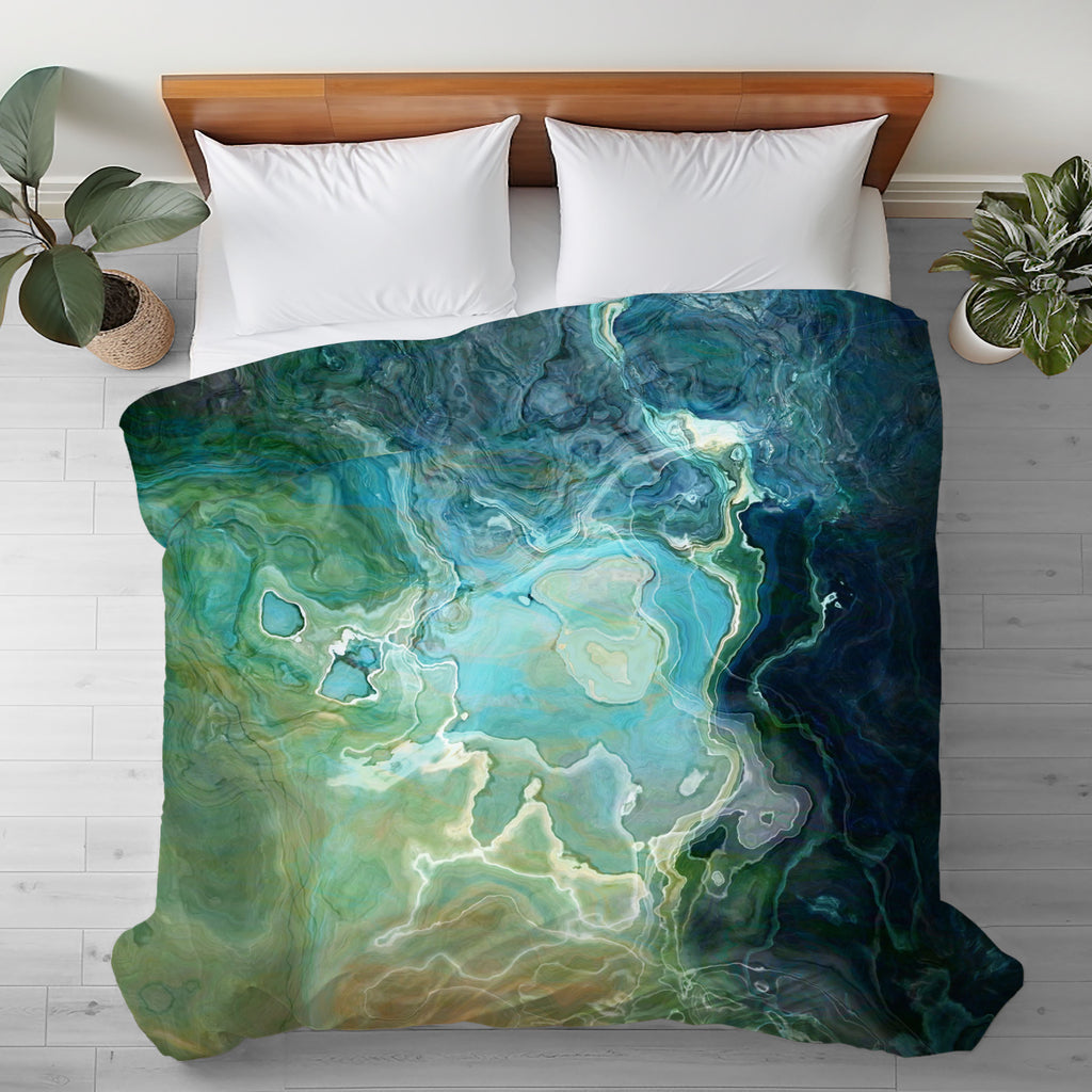 Abstract King, Queen or Twin Duvet Cover, Watershed