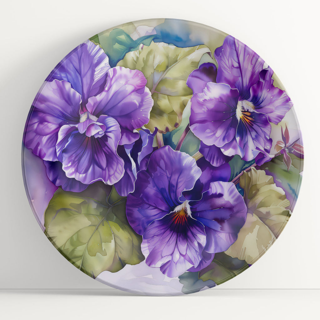 Floral Dinnerware, African Violets