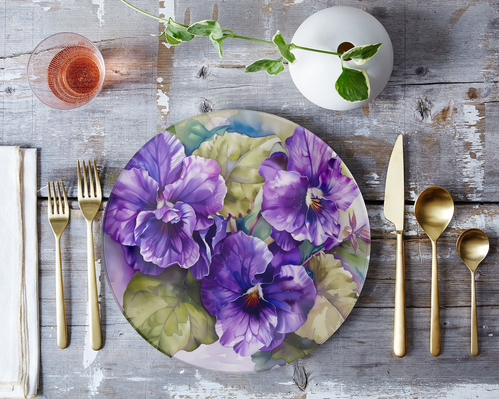 Floral Dinnerware, African Violets