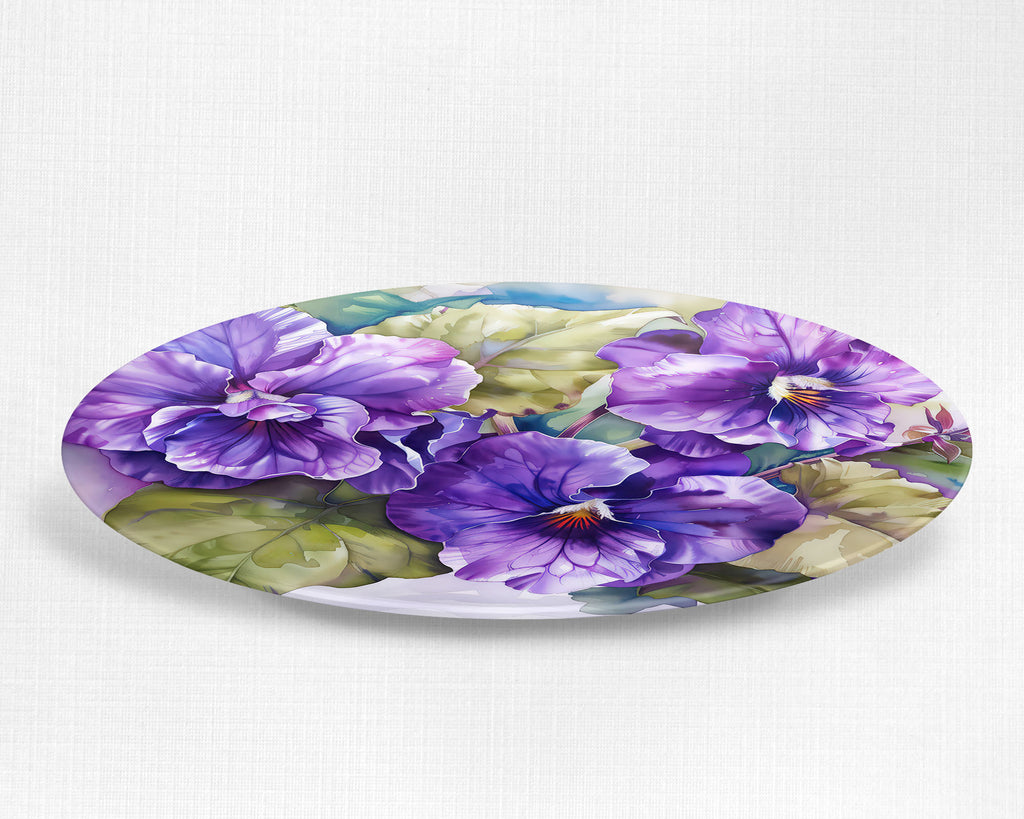 Floral Dinnerware, African Violets