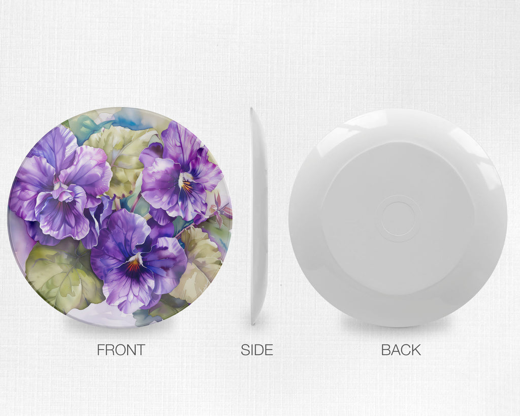 Floral Dinnerware, African Violets