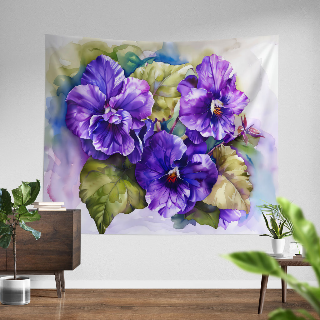 Floral Tapestry, African Violets