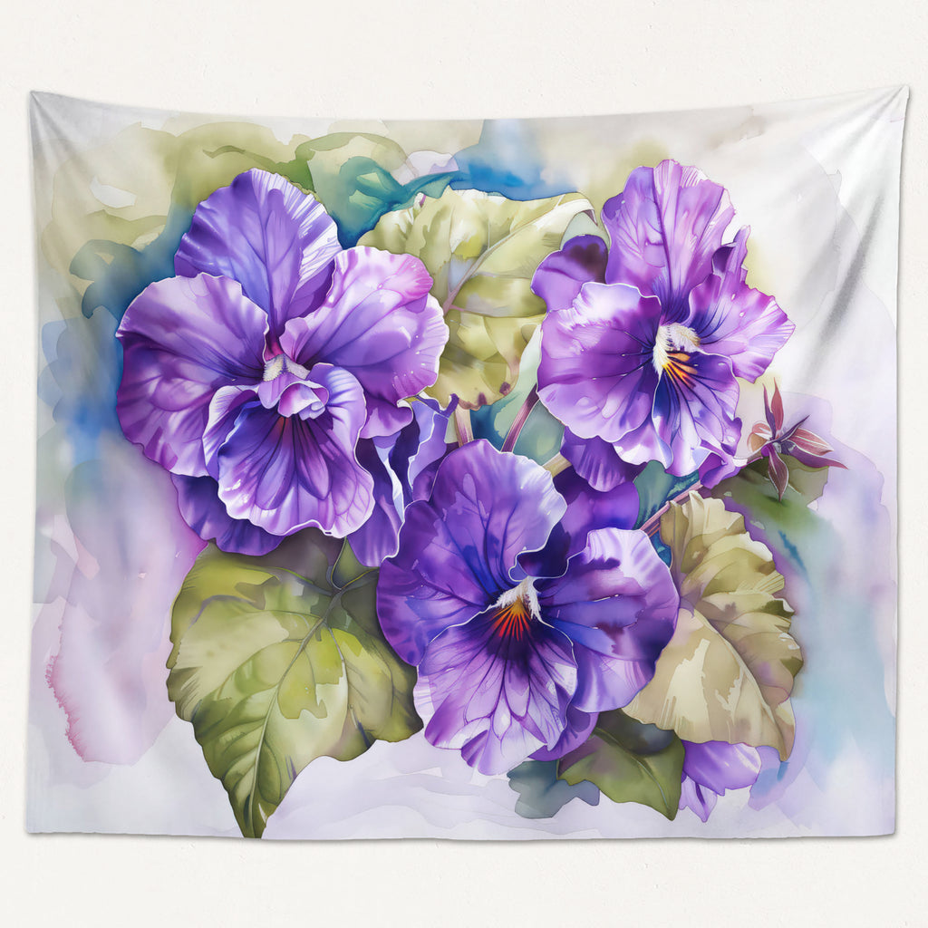 Floral Tapestry, African Violets