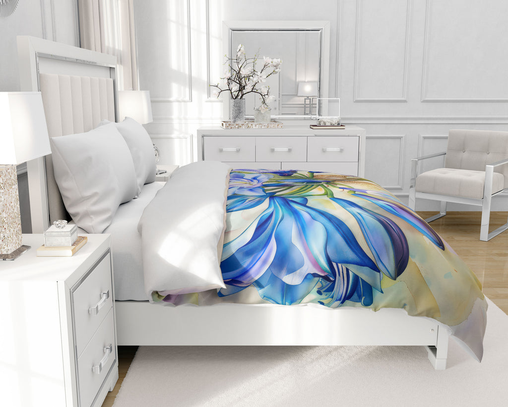 Floral Duvet Cover, Agapanthus Nile Lily