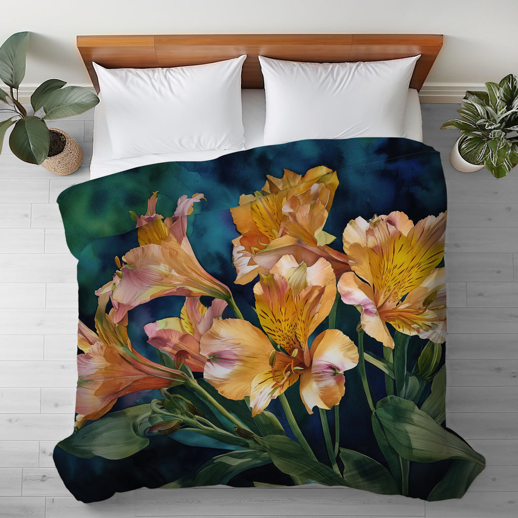 Floral Duvet Covers, Alstroemeria Peruvian Lily