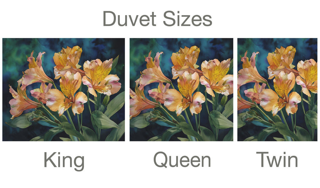 Floral Duvet Covers, Alstroemeria Peruvian Lily