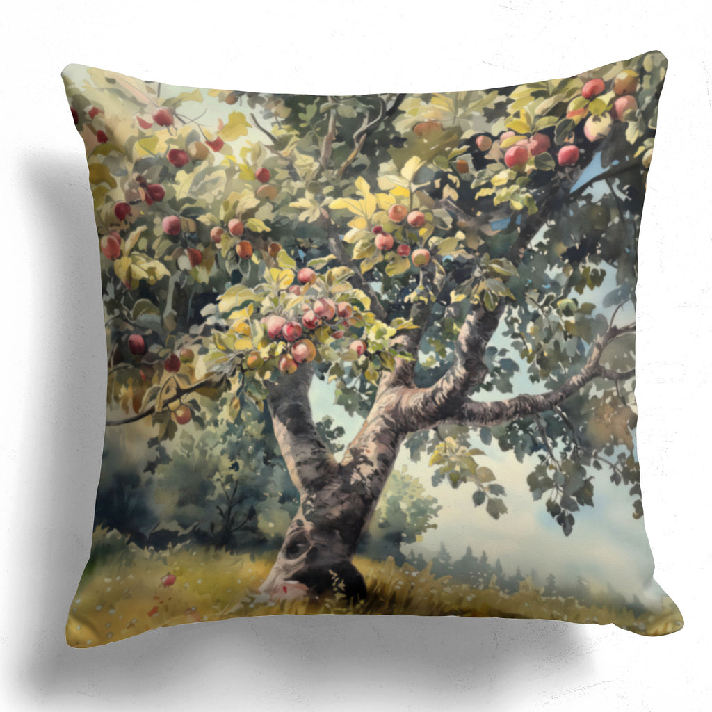 Floral Pillow Cover, Apple Tree