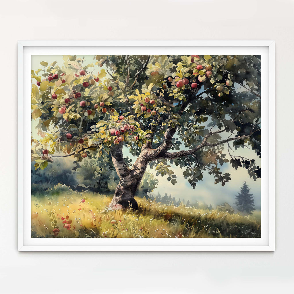 Floral Art Paper Print, Apple Tree