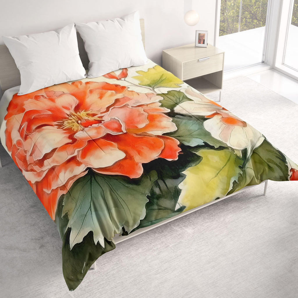 Floral Comforter, Begonias