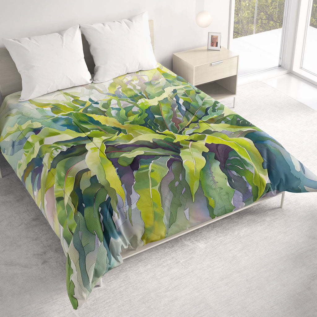 Floral Comforter, Bird’s Nest Fern