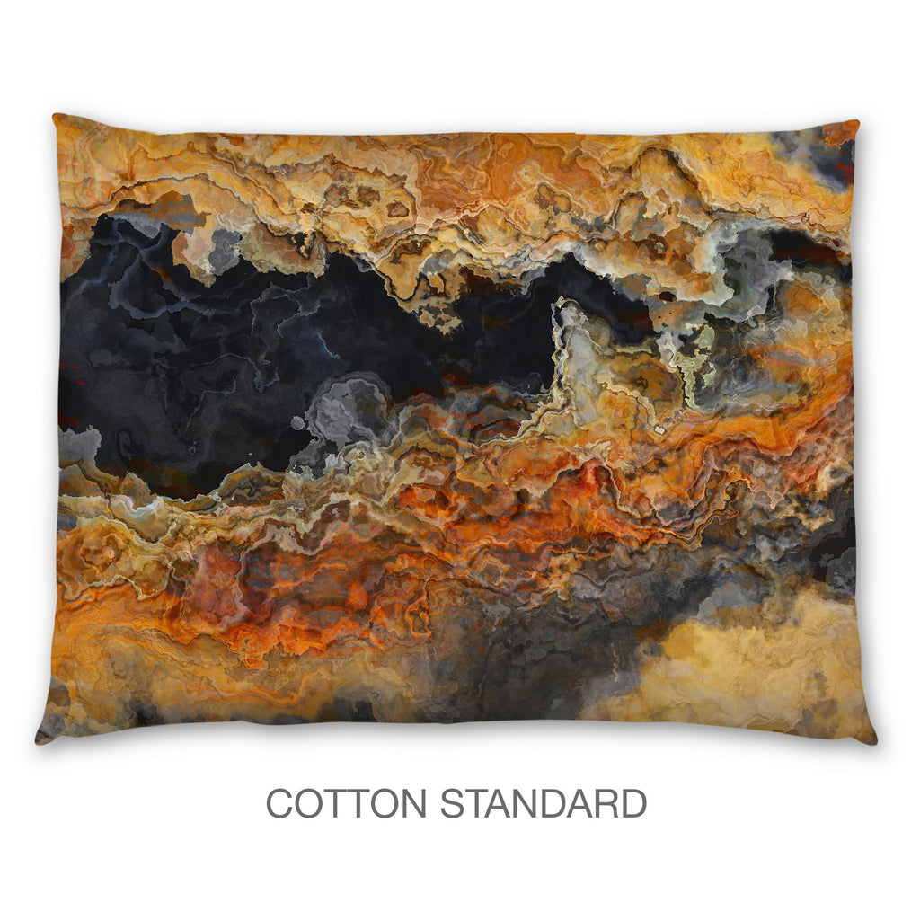 Abstract Shams in Cotton or Polyester, Black Canyon