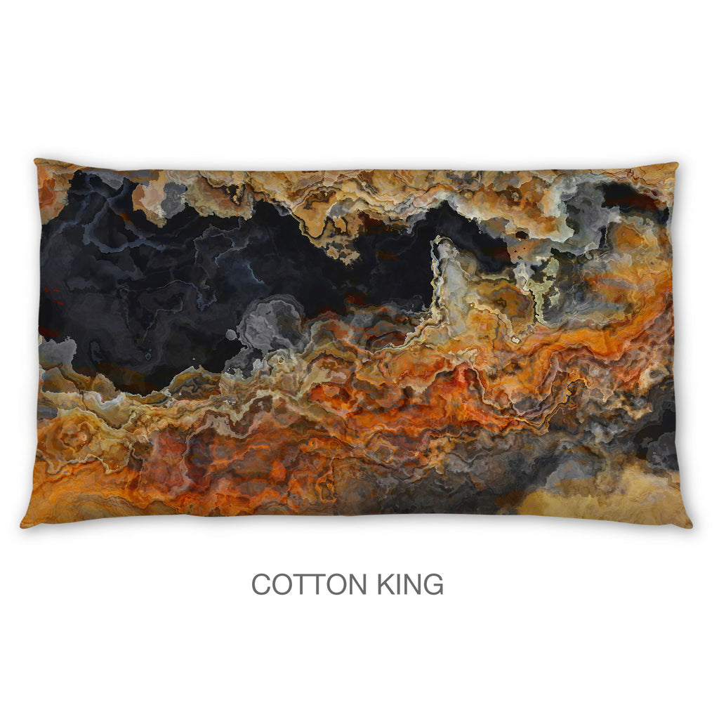 Abstract Shams in Cotton or Polyester, Black Canyon