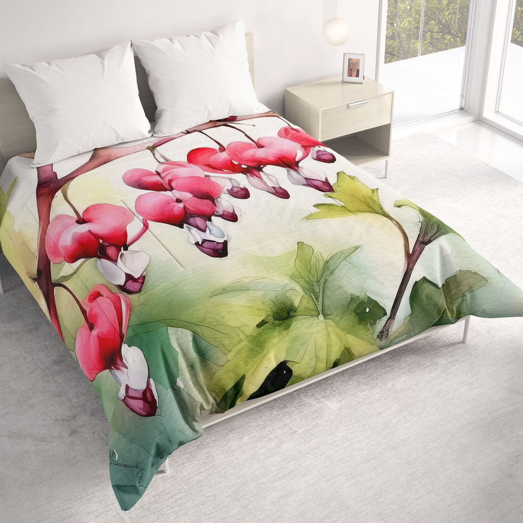 Floral Comforter, Bleeding Heart
