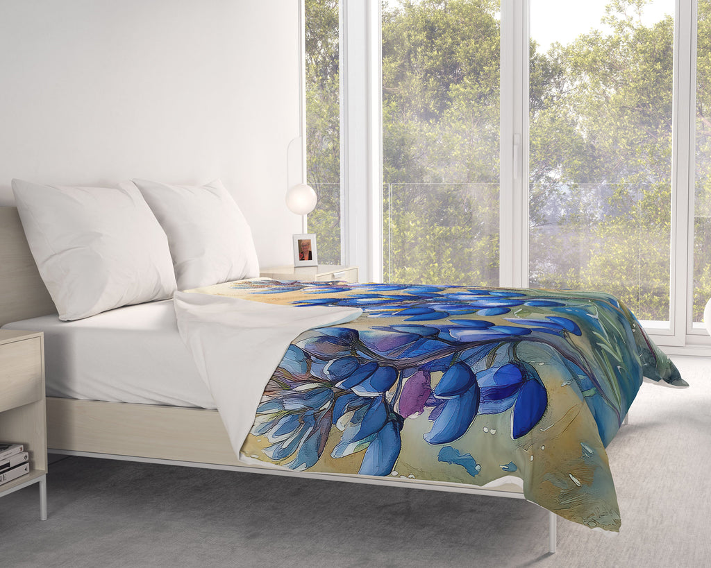 Floral Comforter, Bluebonnets