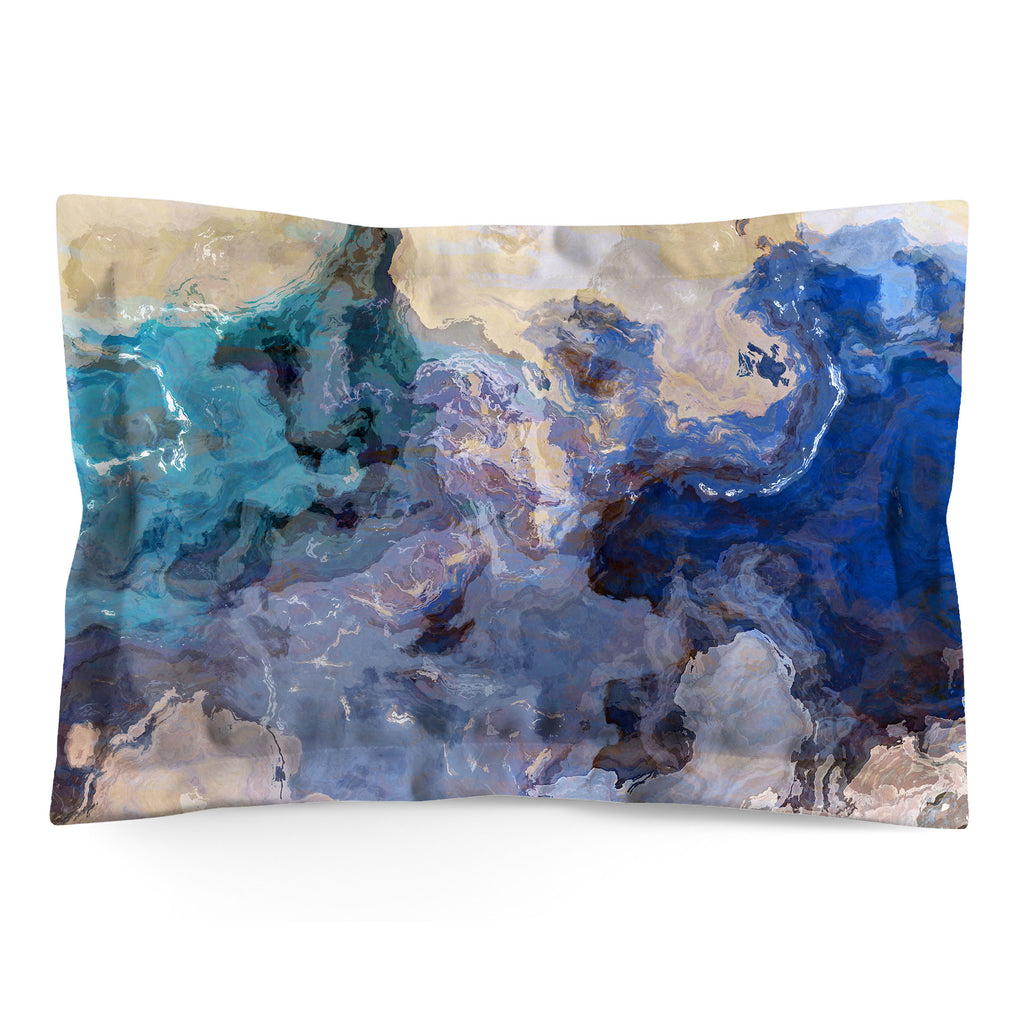 Abstract Shams in Cotton or Polyester, Bluesy