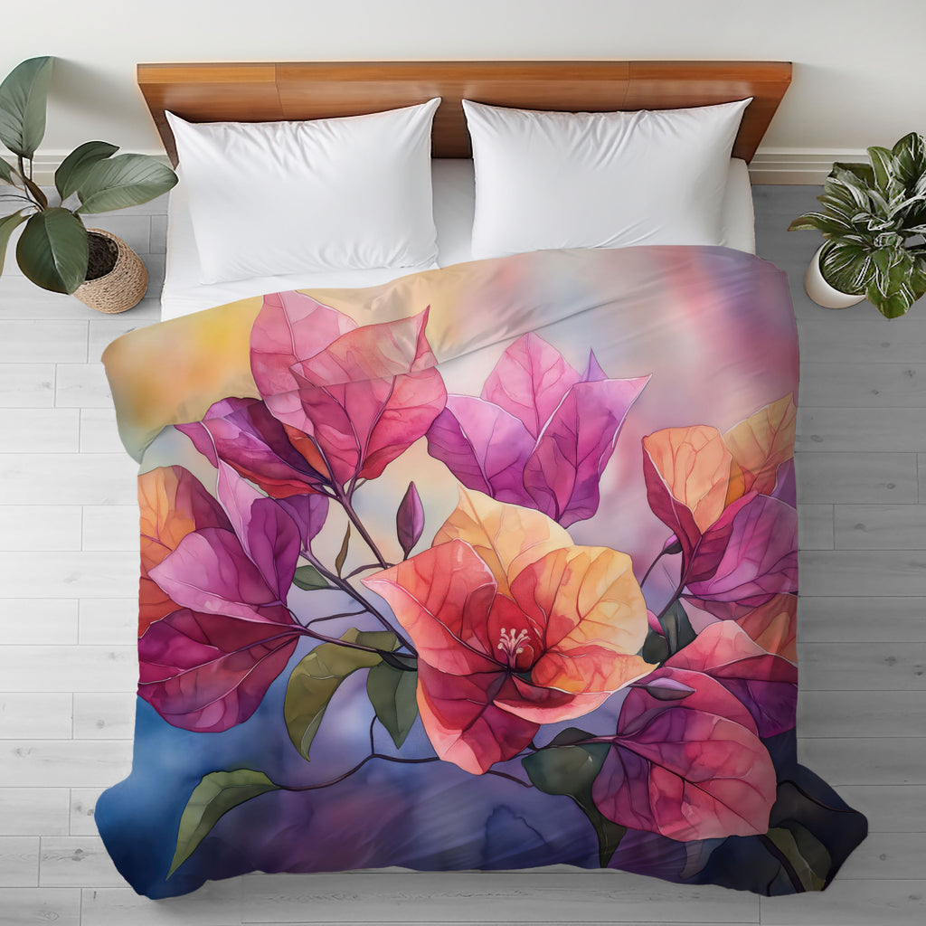 Floral Duvet Covers, Bougainvillea