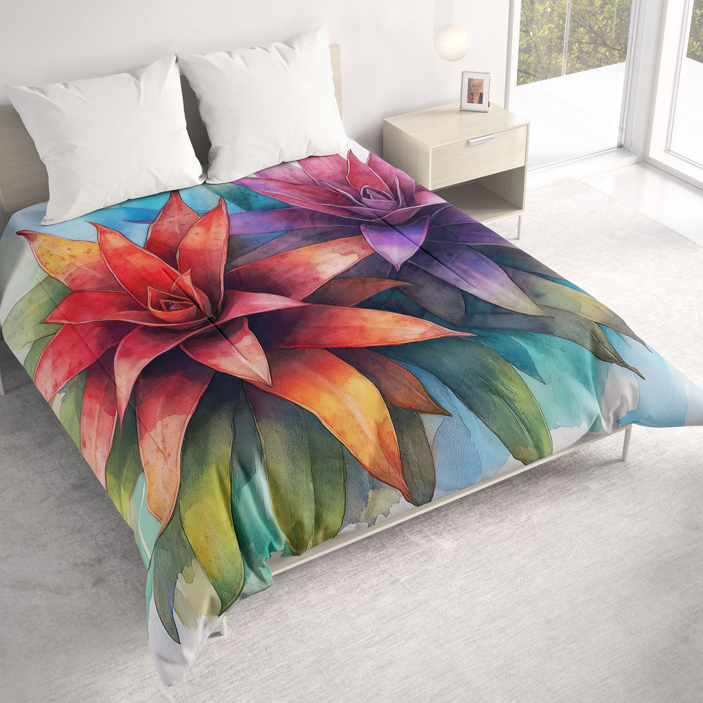 Floral Comforter, Bromeliads