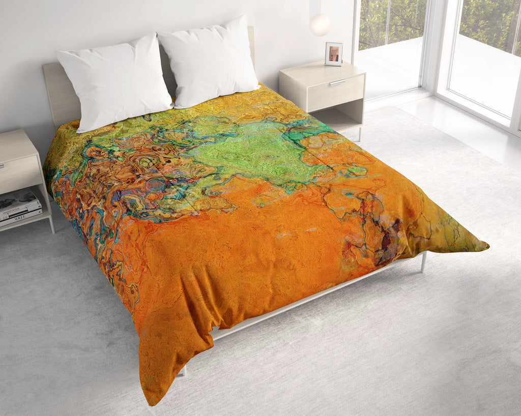 Abstract Comforter, Brush Fire