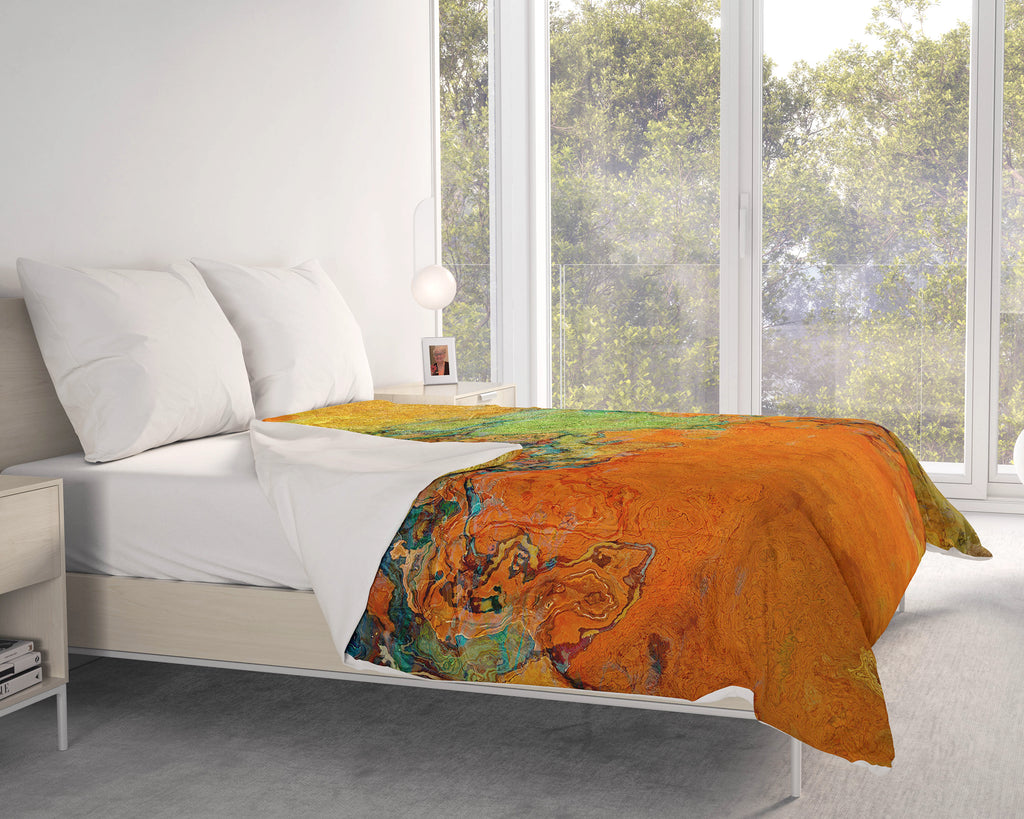 Abstract Comforter, Brush Fire
