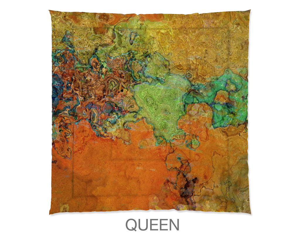 Abstract Comforter, Brush Fire