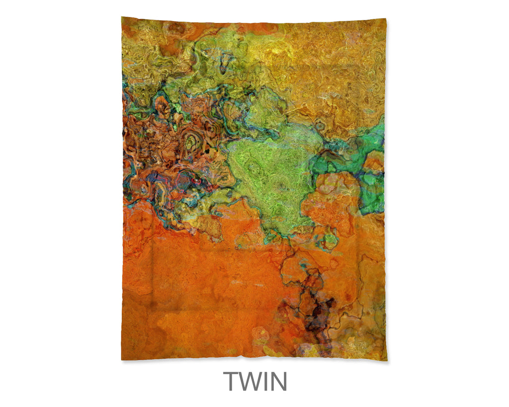 Abstract Comforter, Brush Fire
