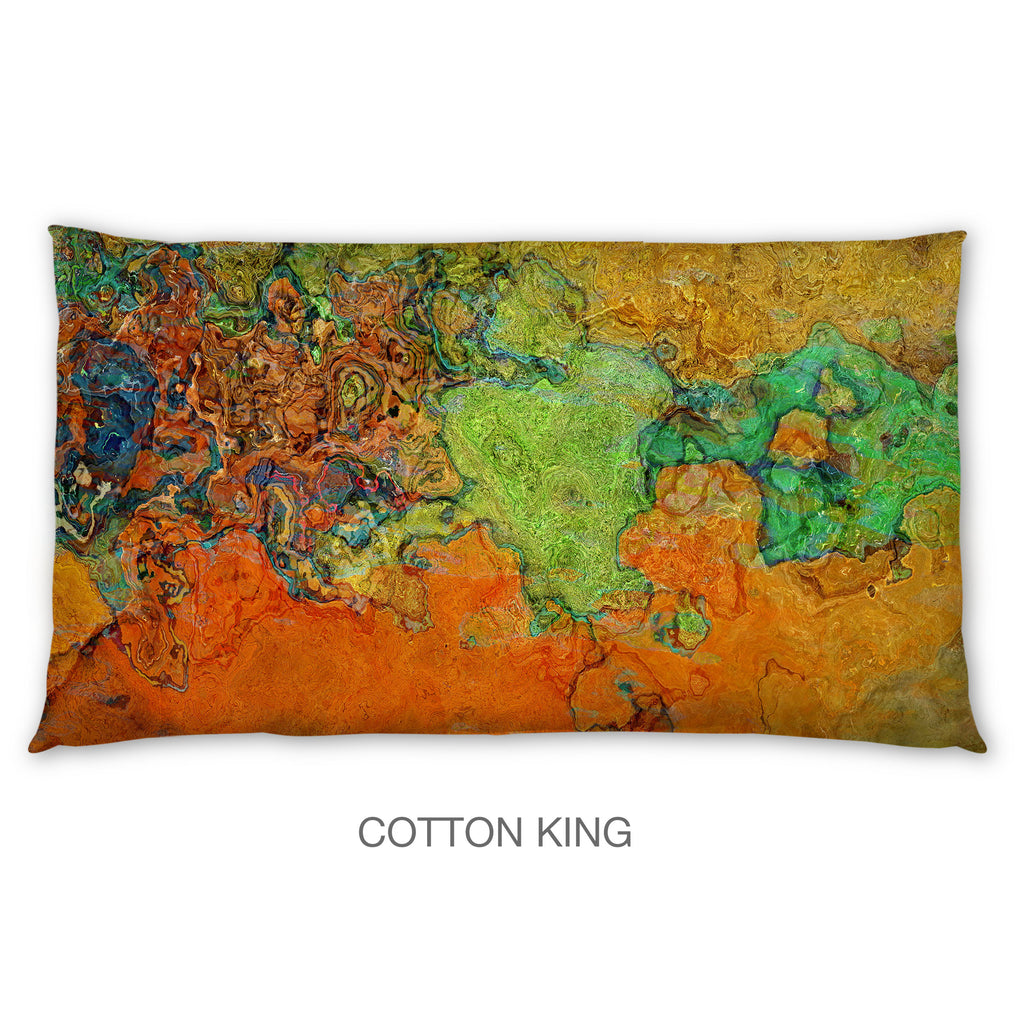 Abstract Shams in Cotton or Polyester, Brush Fire