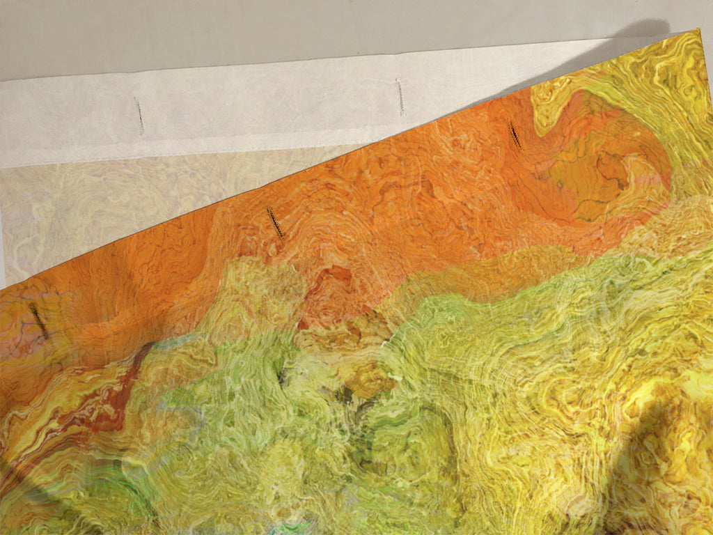 Abstract Shower Curtain, Brush Fire