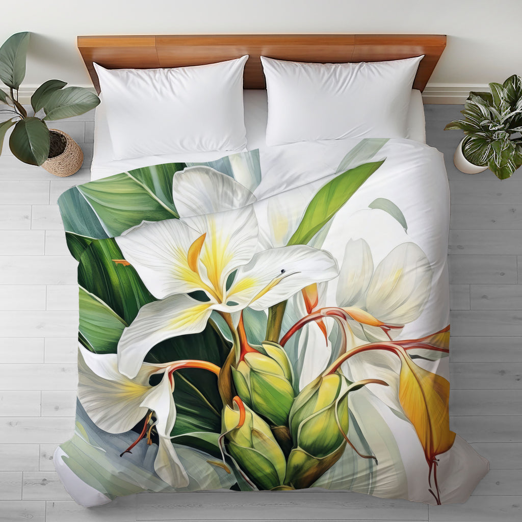 Floral Duvet Cover, Butterfly Ginger