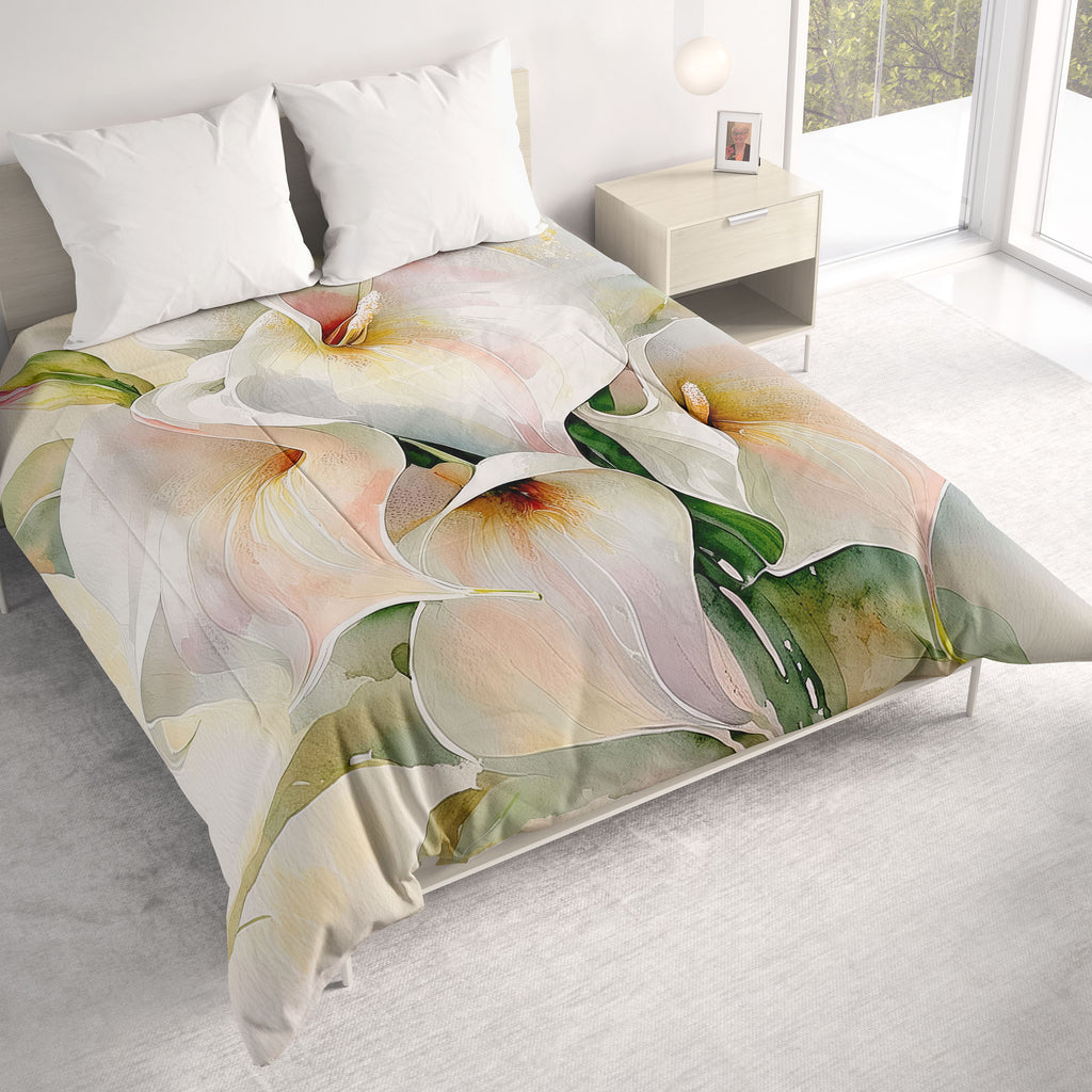 Floral Comforter, Calla Lillies