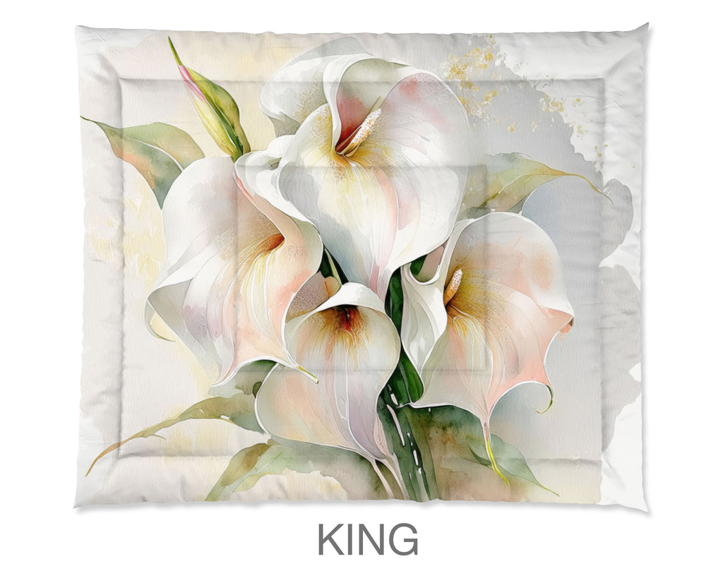 Floral Comforter, Calla Lillies
