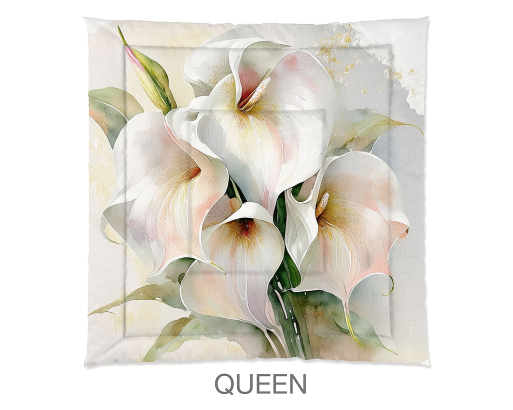 Floral Comforter, Calla Lillies