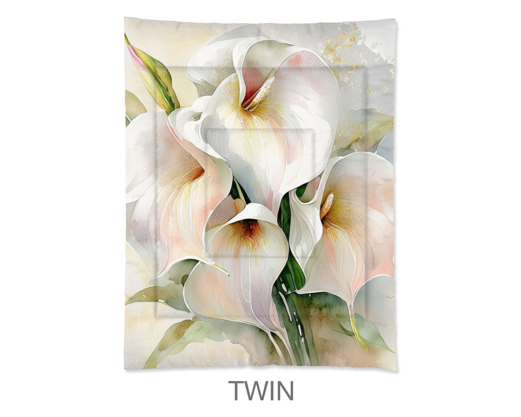 Floral Comforter, Calla Lillies