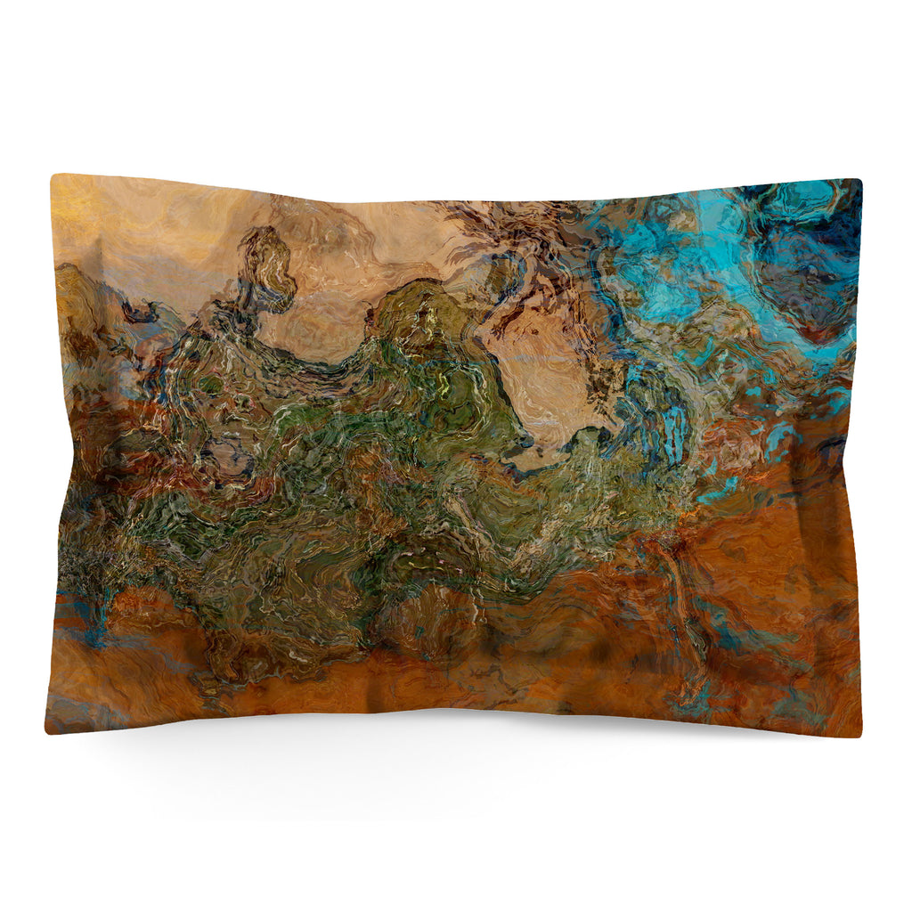 Abstract Shams in Cotton or Polyester, Canyon Sunset