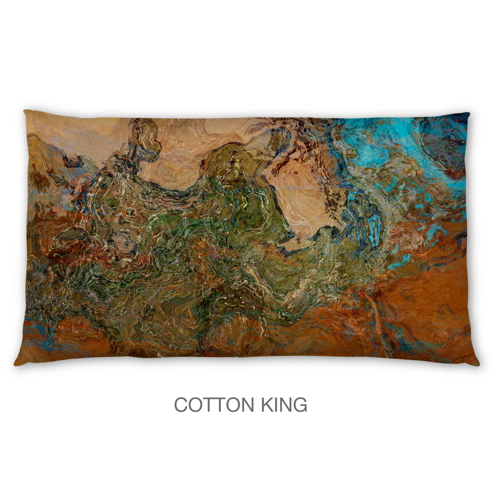 Abstract Shams in Cotton or Polyester, Canyon Sunset