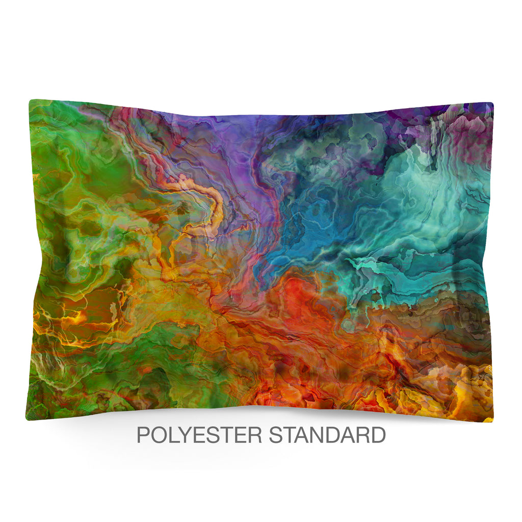 Abstract Shams in Cotton or Polyester, Carnival